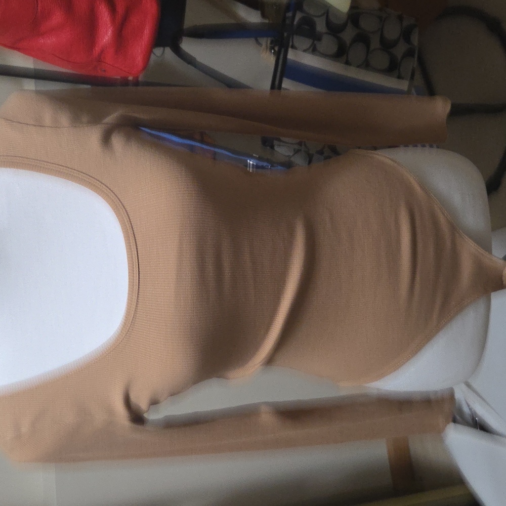 Ambience Nwot Tan Long Sleeve‎ Jumpsuit